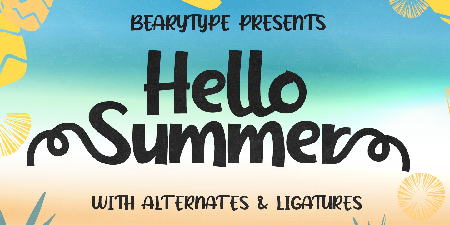 Przykładowa czcionka Hello Summer #1